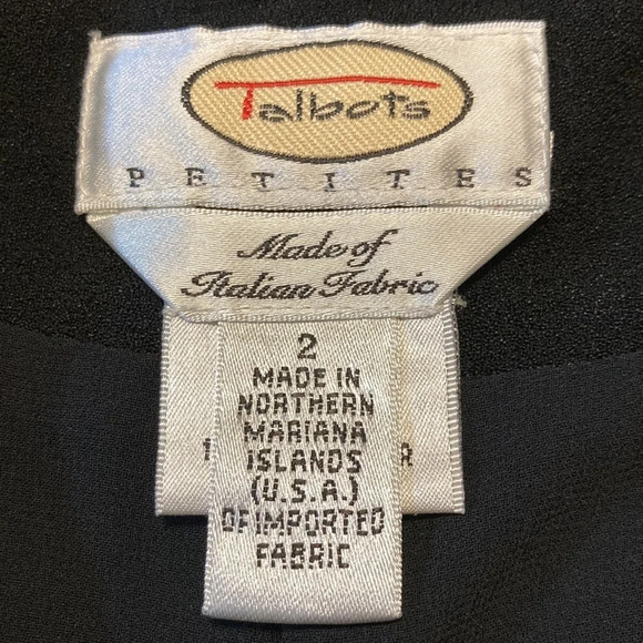 Talbots Petites Black Culottes / Gauchos 2P - Picture 10 of 16